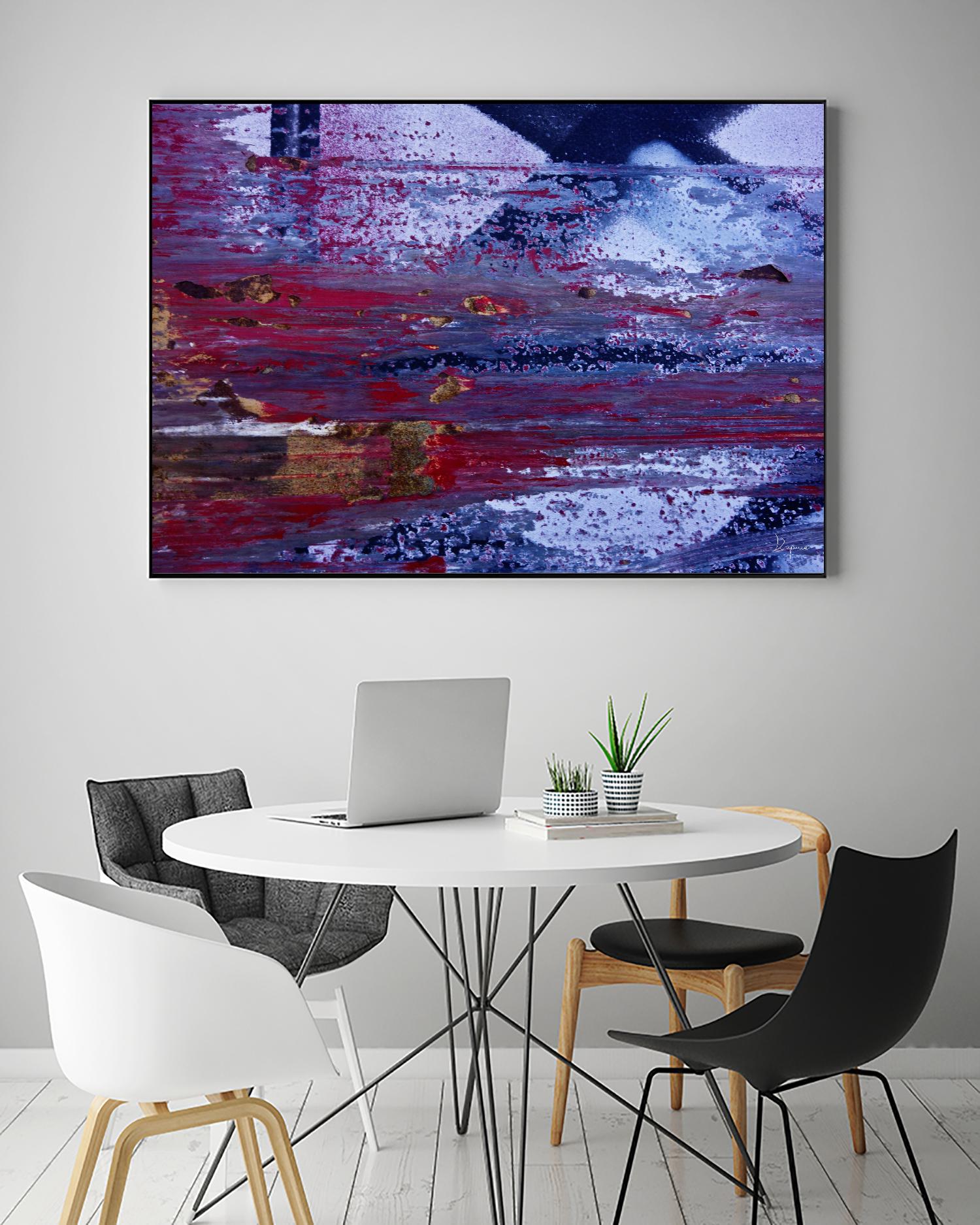 We Meet Halfway II by Jean-François Dupuis on GIANT ART - purple abstract