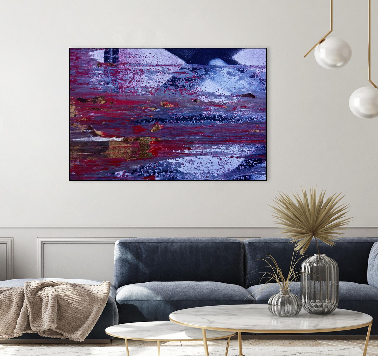 We Meet Halfway II by Jean-François Dupuis on GIANT ART - purple abstract