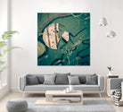 Contrast in Metal III by Jean-François Dupuis on GIANT ART - pink abstract rust