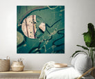 Contrast in Metal III by Jean-François Dupuis on GIANT ART - pink abstract rust