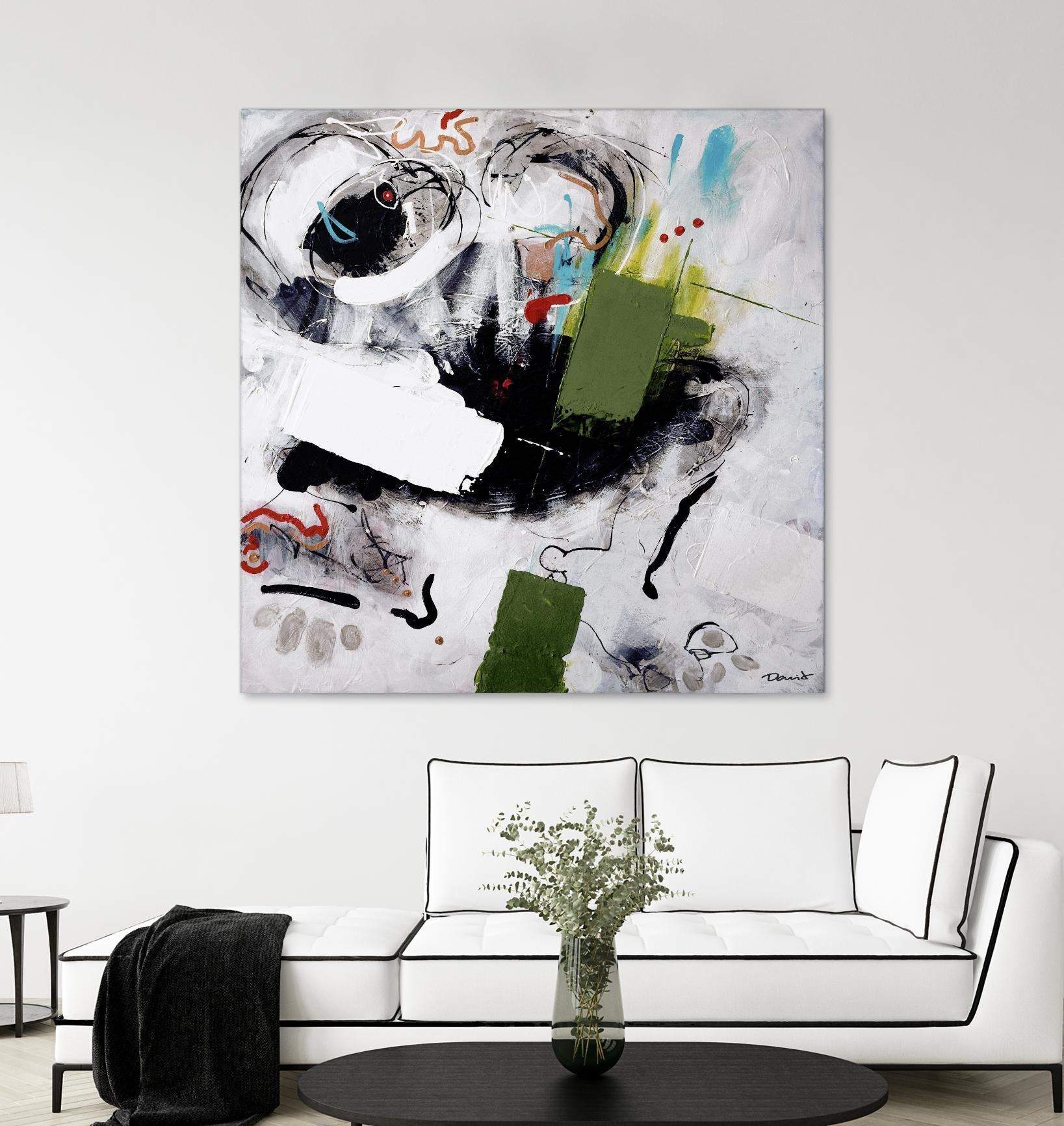 Kérouac by Pierre David on GIANT ART - green abstract