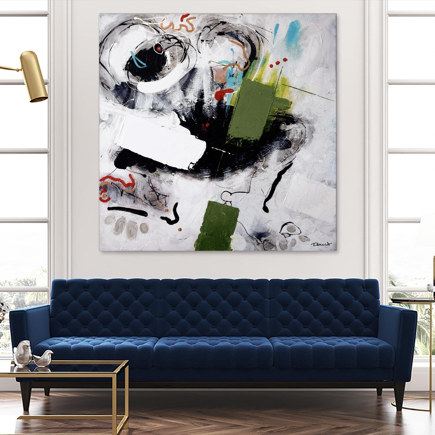 Kérouac by Pierre David on GIANT ART - green abstract