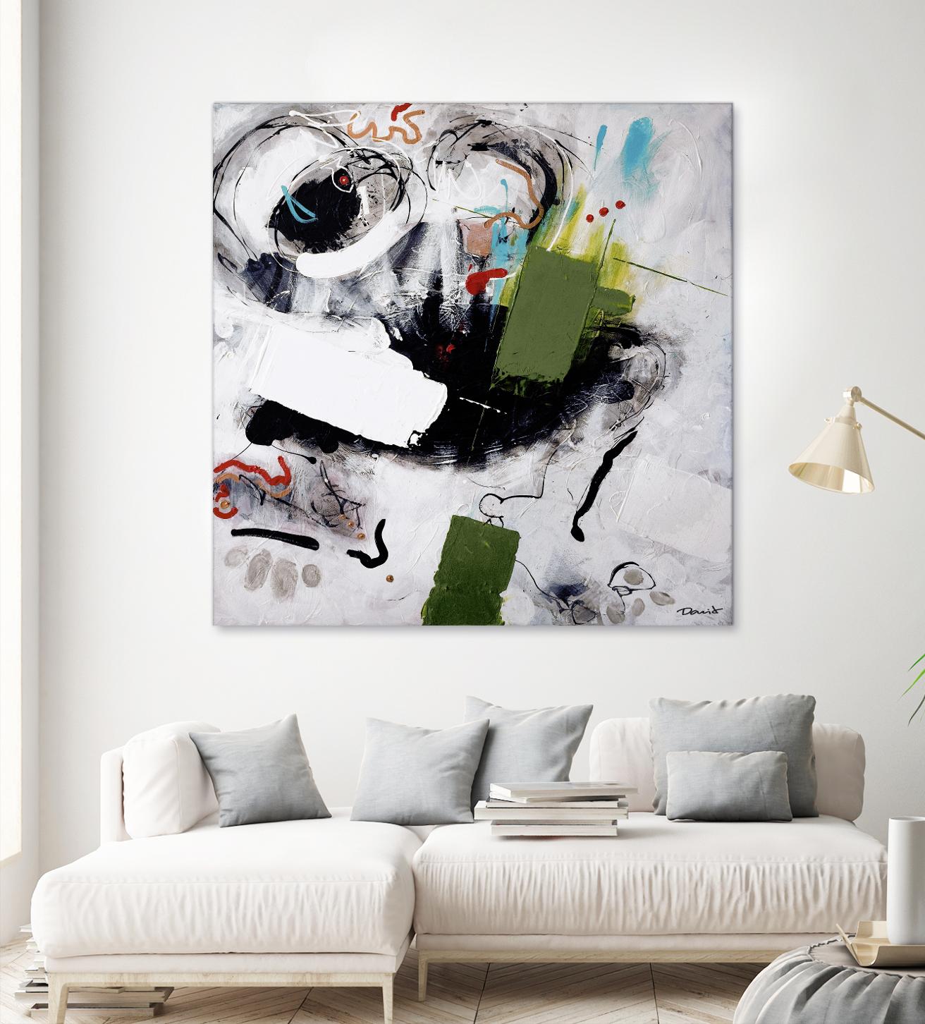 Kérouac by Pierre David on GIANT ART - green abstract