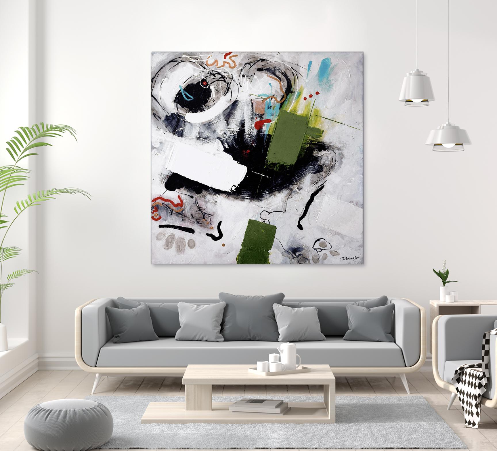 Kérouac by Pierre David on GIANT ART - green abstract