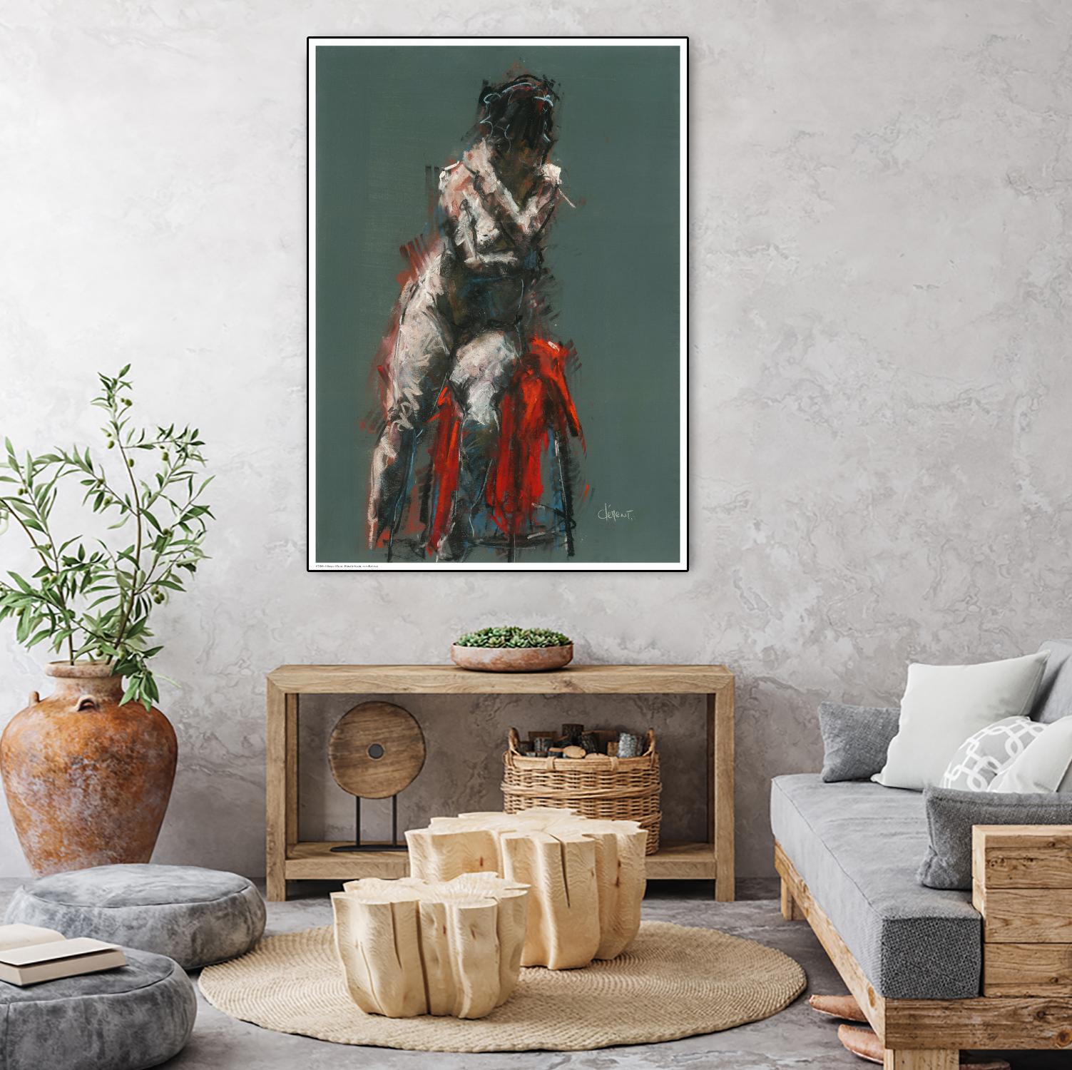 Hadel by Jacques Clement on GIANT ART - red nude