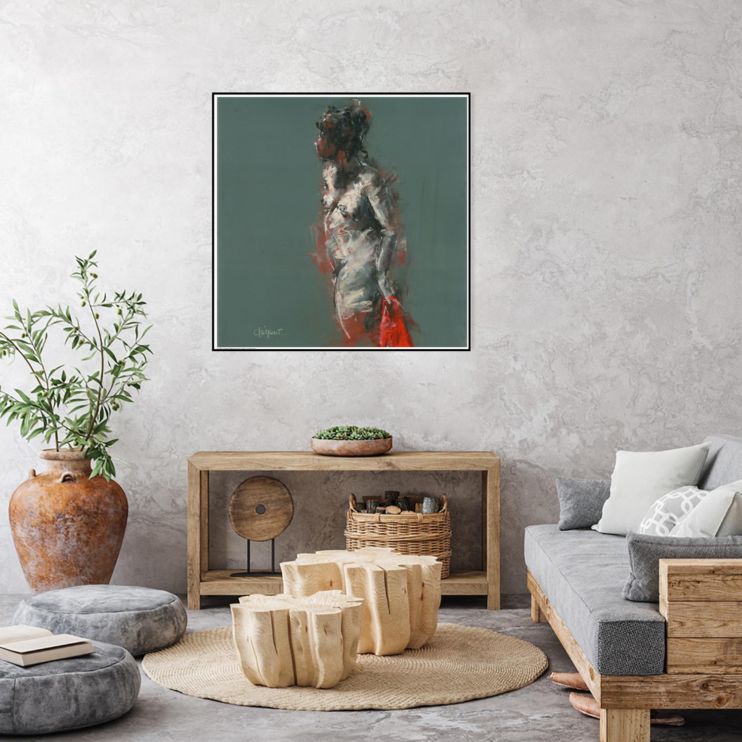 Adale by Jacques Clement on GIANT ART - red nude