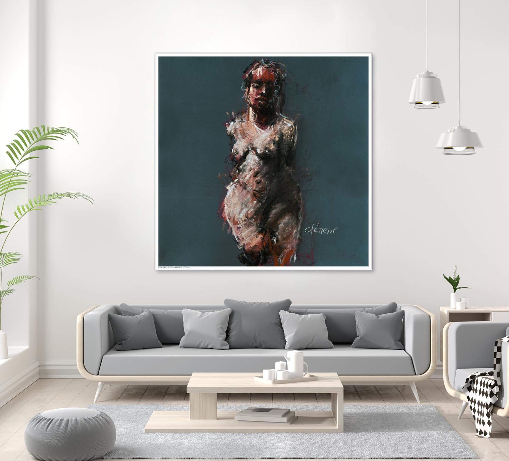 Emary by Jacques Clement on GIANT ART - beige nude