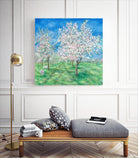 Le Verger en fleurs by Hélène Léveillée on GIANT ART - green landscape arbre en fleur
