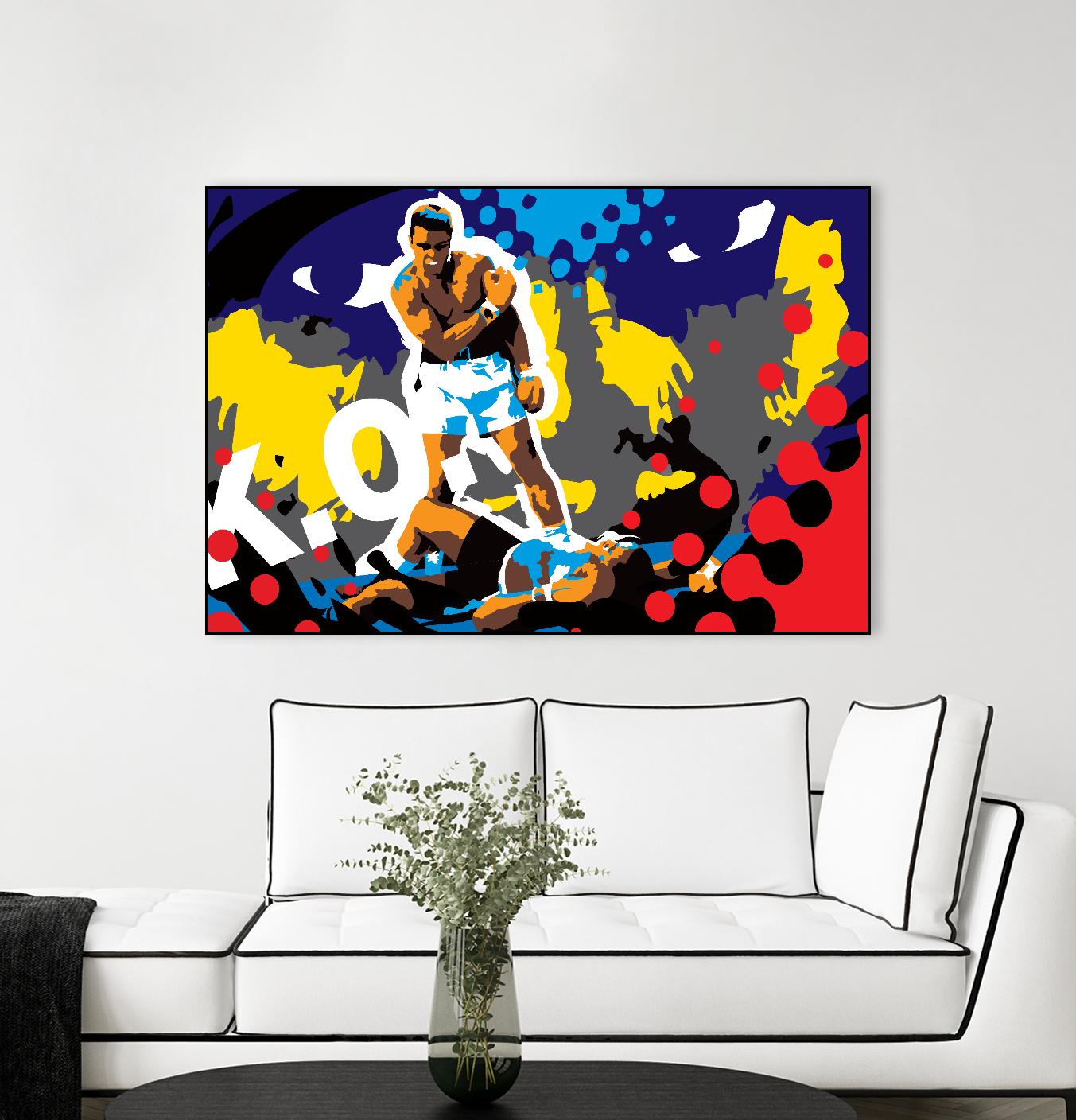 Ali by Ray Lengelé on GIANT ART - blue pop art - alternative
