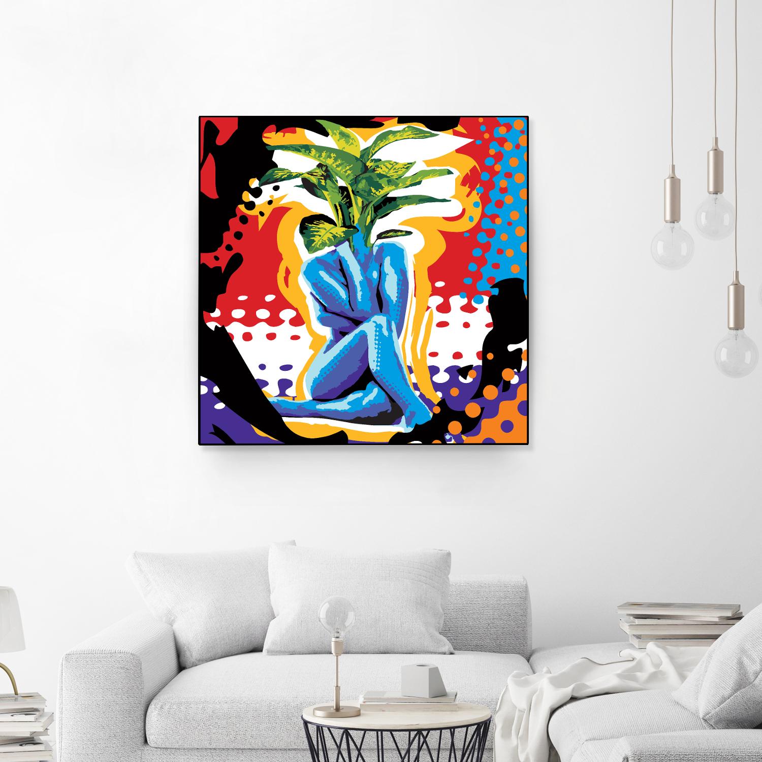 Mandragore by Ray Lengelé on GIANT ART - green pop art - alternative