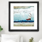 Vents et marées by Marie Claprood on GIANT ART - white sea scene