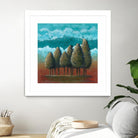 18 juillet 2014 by Marie Claprood on GIANT ART - blue trees