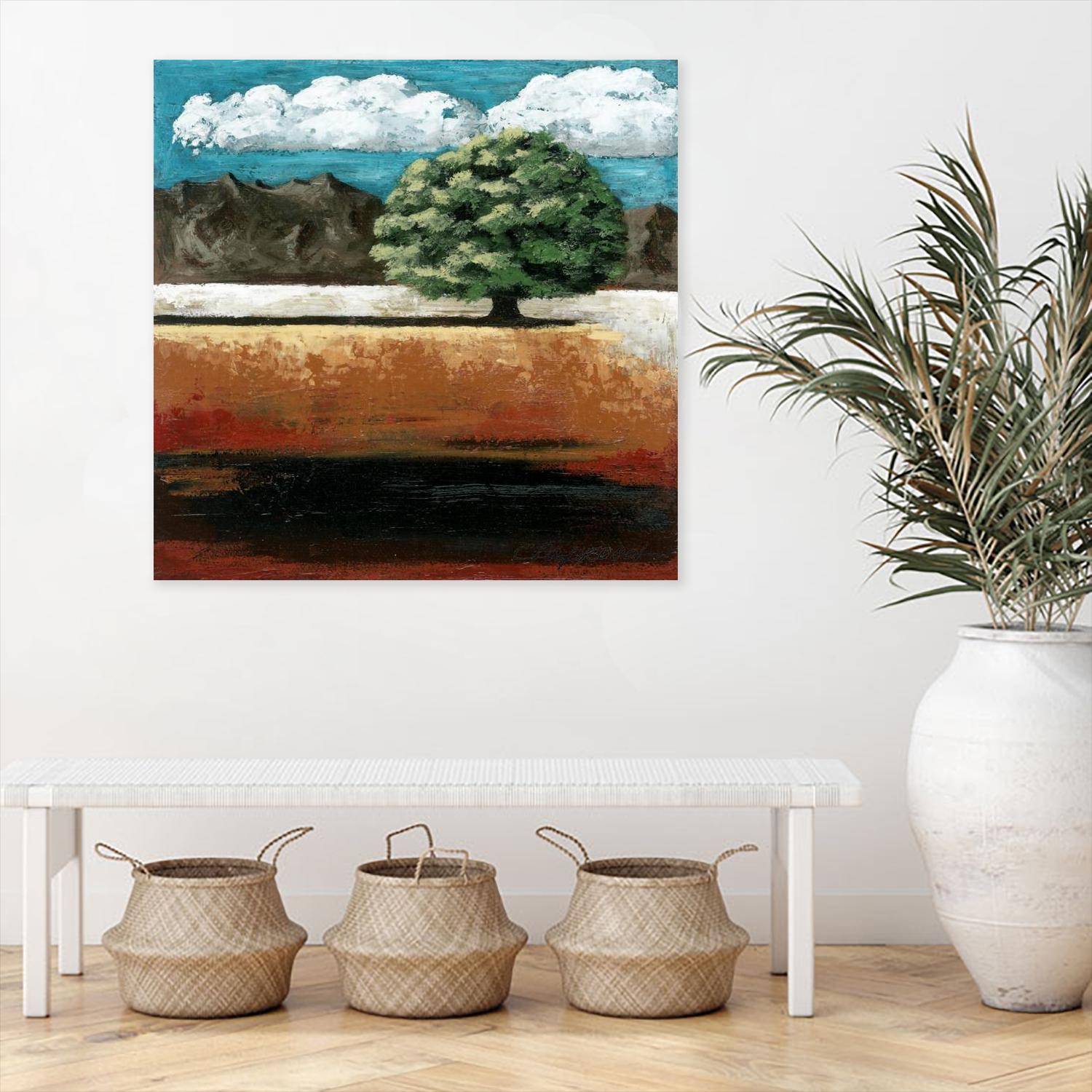 25 juin 2015 by Marie Claprood on GIANT ART - orange landscape tree