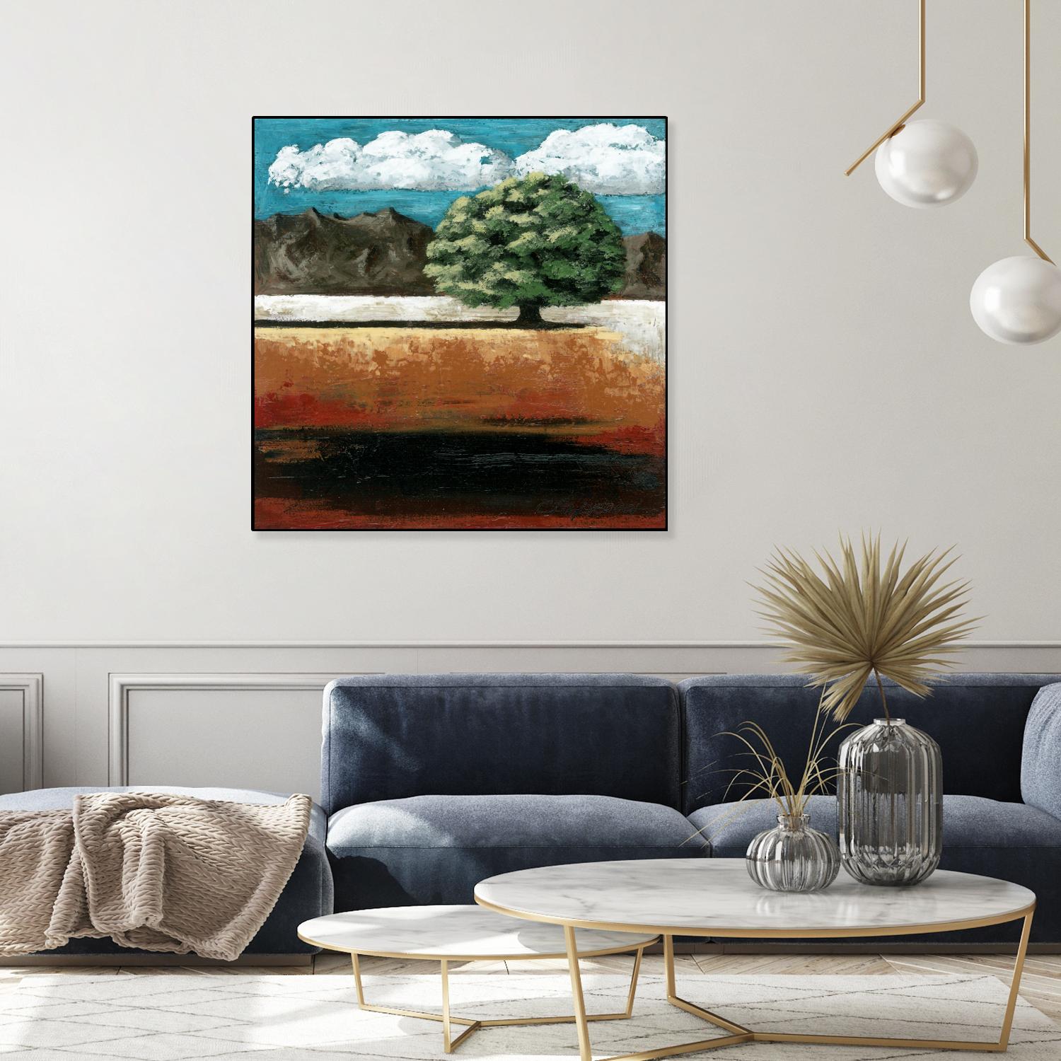 25 juin 2015 by Marie Claprood on GIANT ART - blue trees
