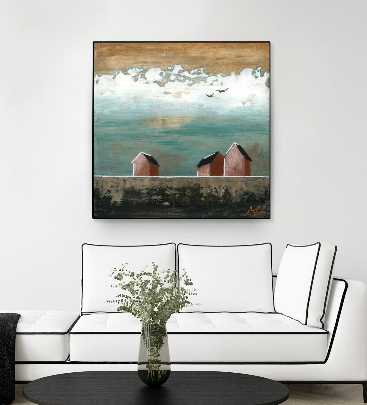 Plaine espace by Marie Claprood on GIANT ART - white landscape