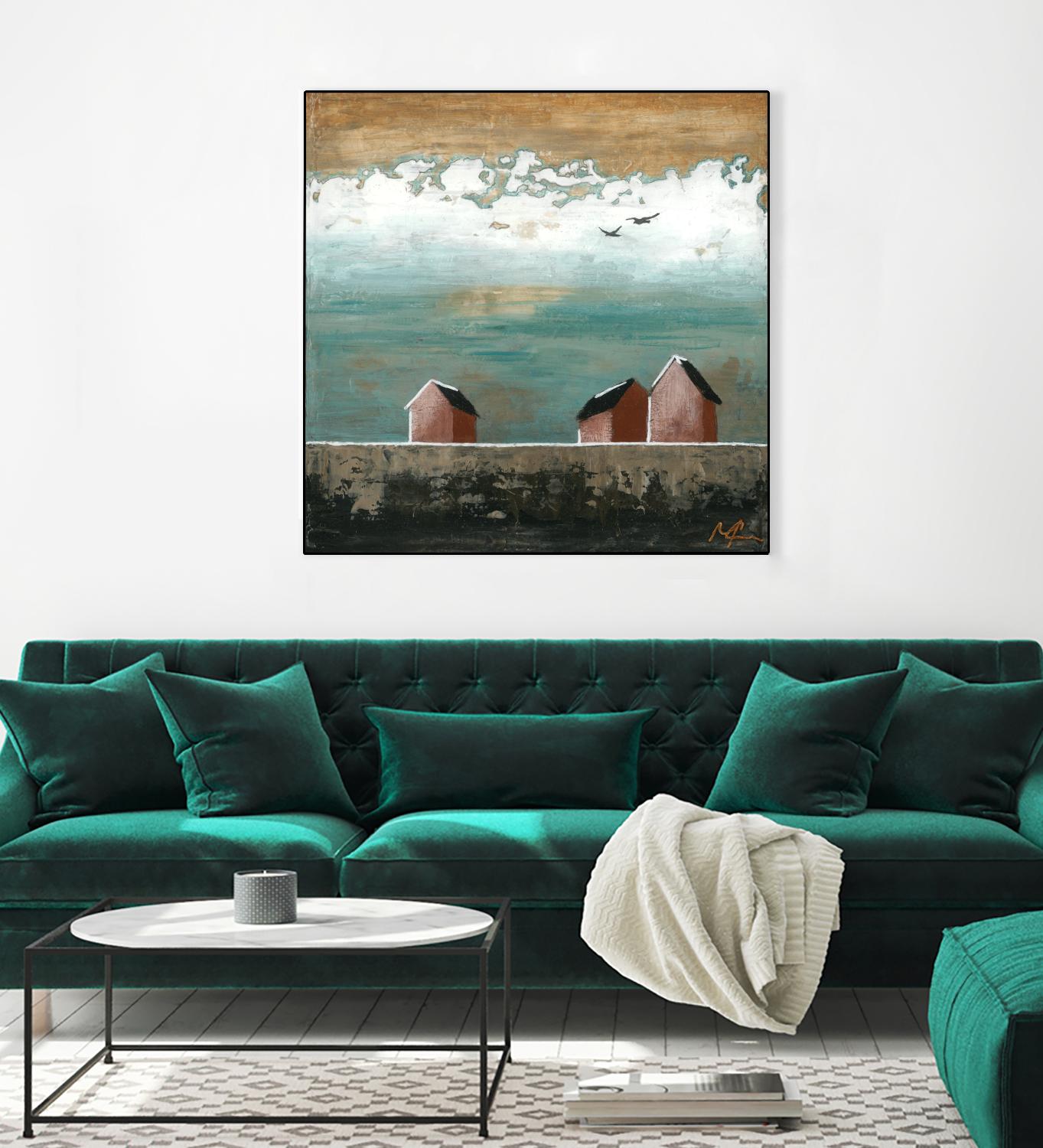Plaine espace by Marie Claprood on GIANT ART - white landscape