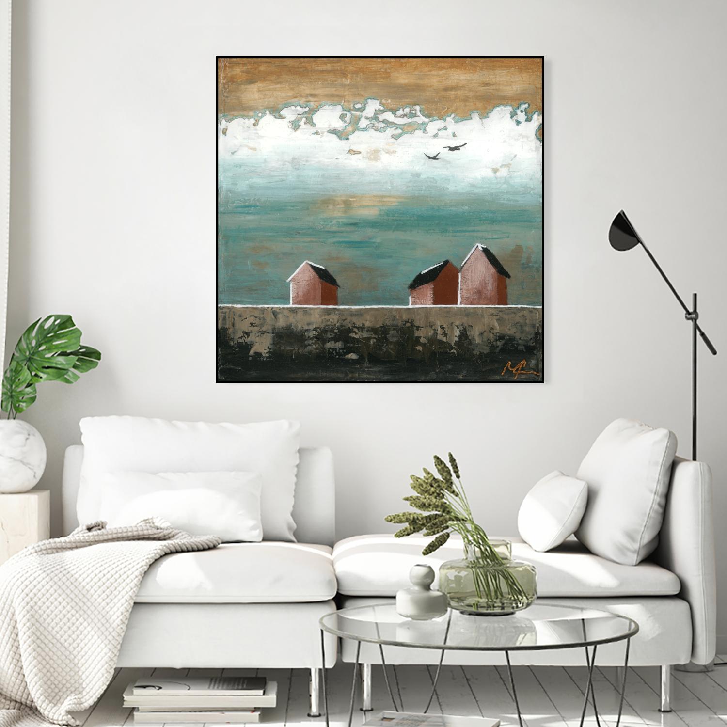Plaine espace by Marie Claprood on GIANT ART - white landscape