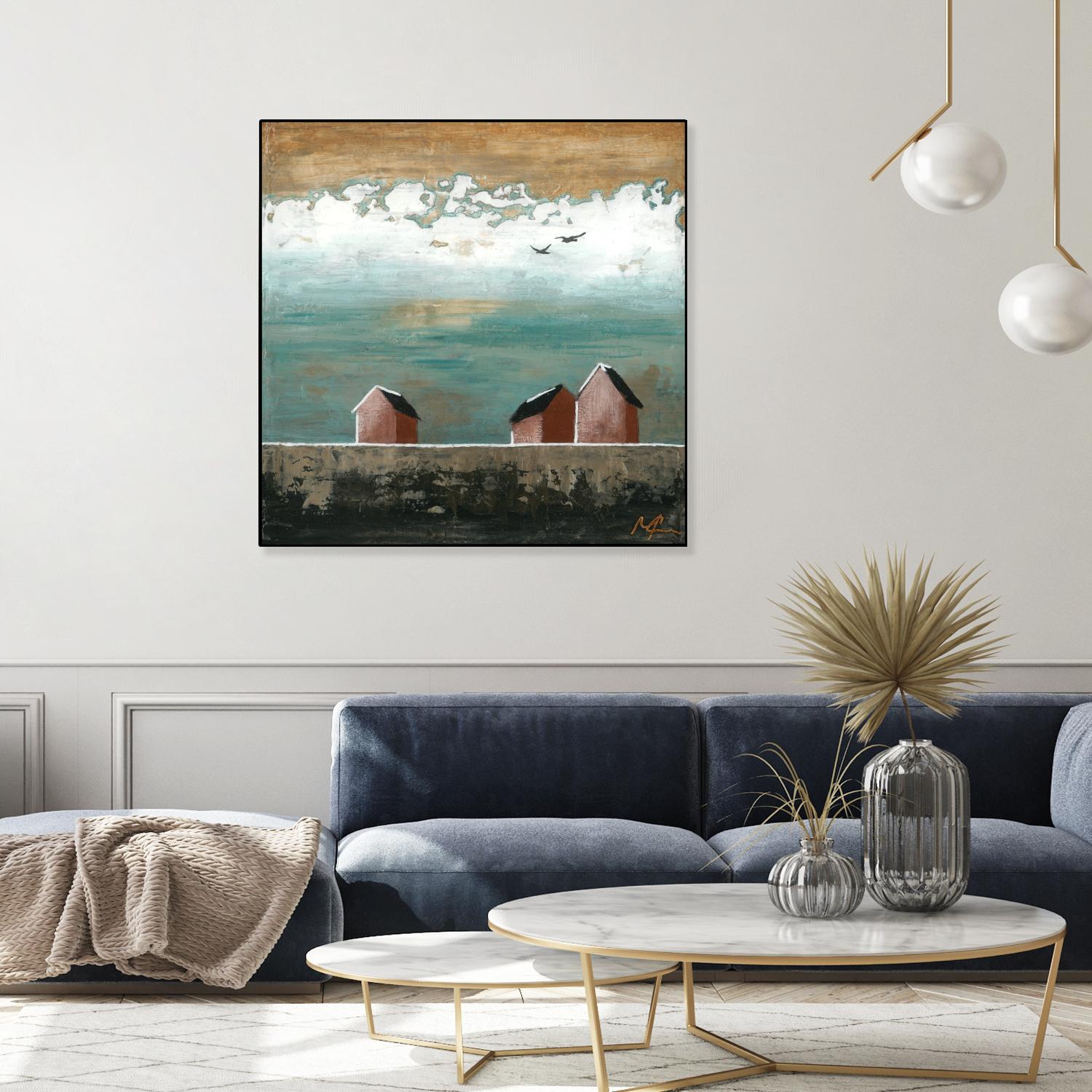 Plaine espace by Marie Claprood on GIANT ART - white landscape