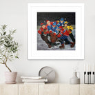 Un rêve by Nicole Laporte on GIANT ART - blue winter scenes