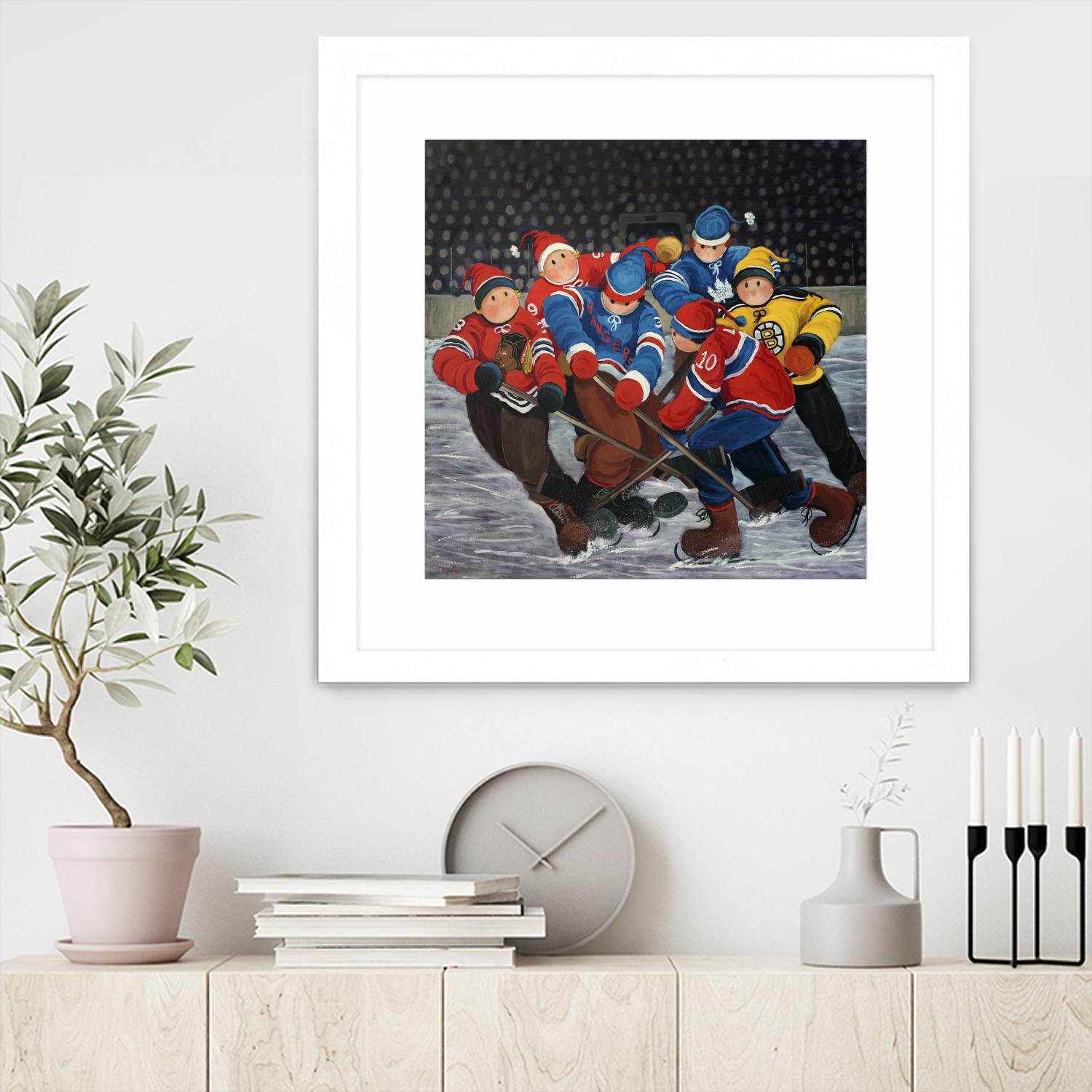 Un rêve by Nicole Laporte on GIANT ART - blue winter scenes