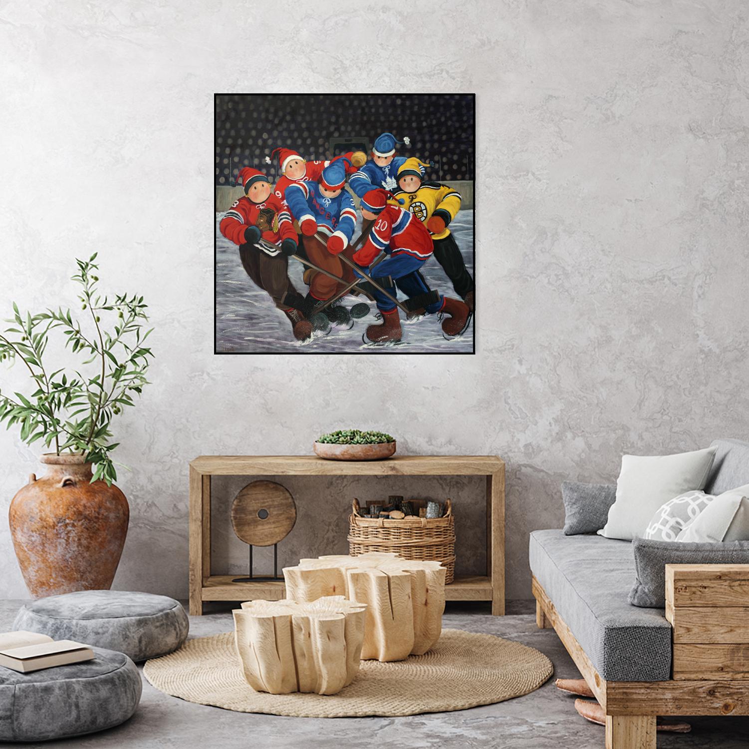 Un rêve by Nicole Laporte on GIANT ART - blue winter scenes