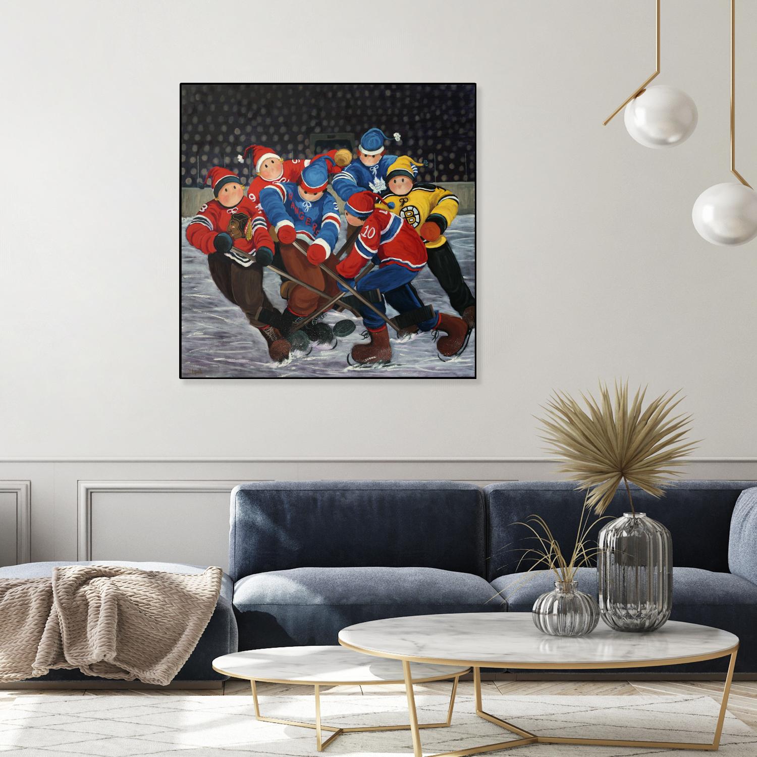 Un rêve by Nicole Laporte on GIANT ART - blue winter scenes