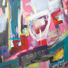 Chaos City II by Marc Archambault on GIANT ART - pink abstract