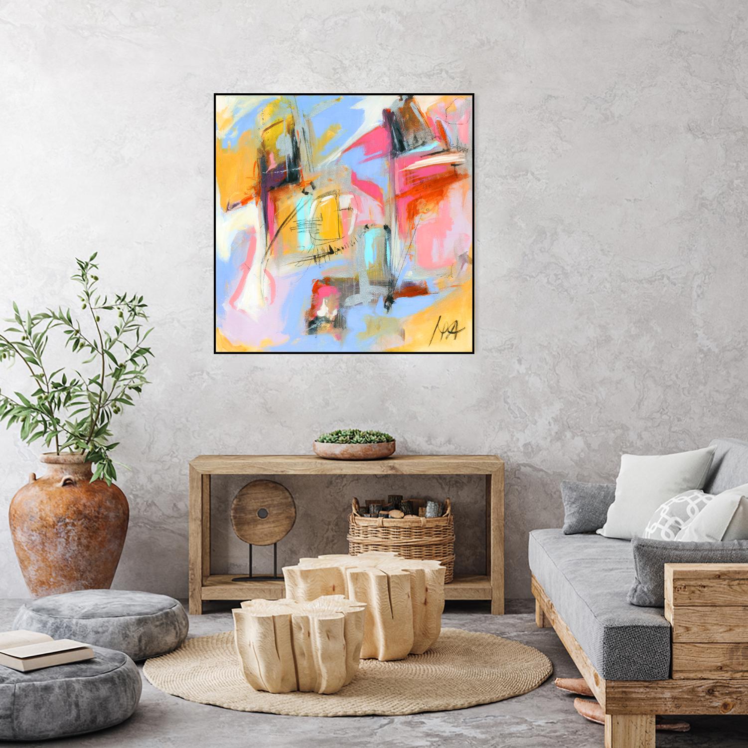 Renouveau by Marc Archambault on GIANT ART - pink abstract