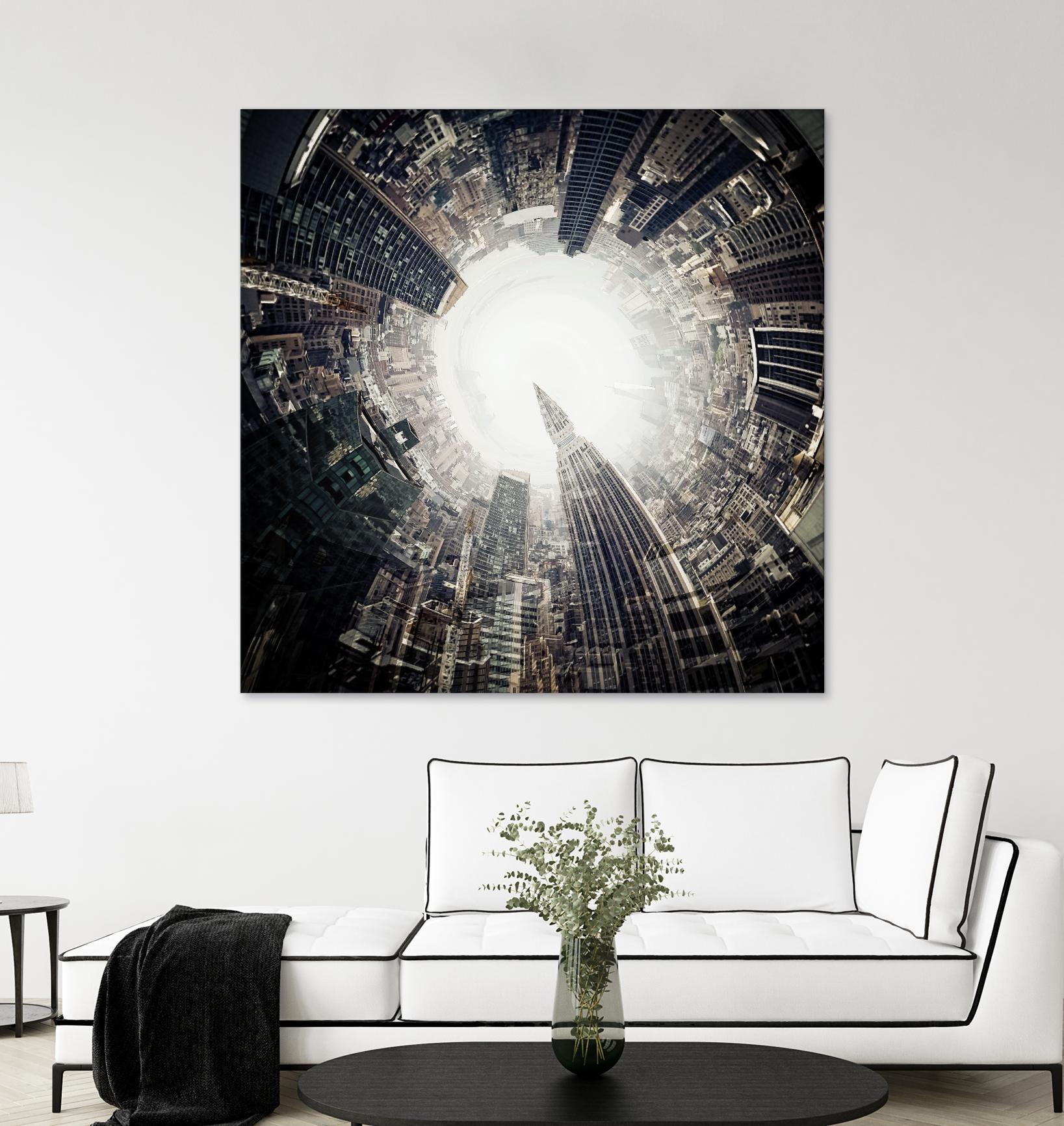City Center II by Jean-François Dupuis on GIANT ART - white city scene ville