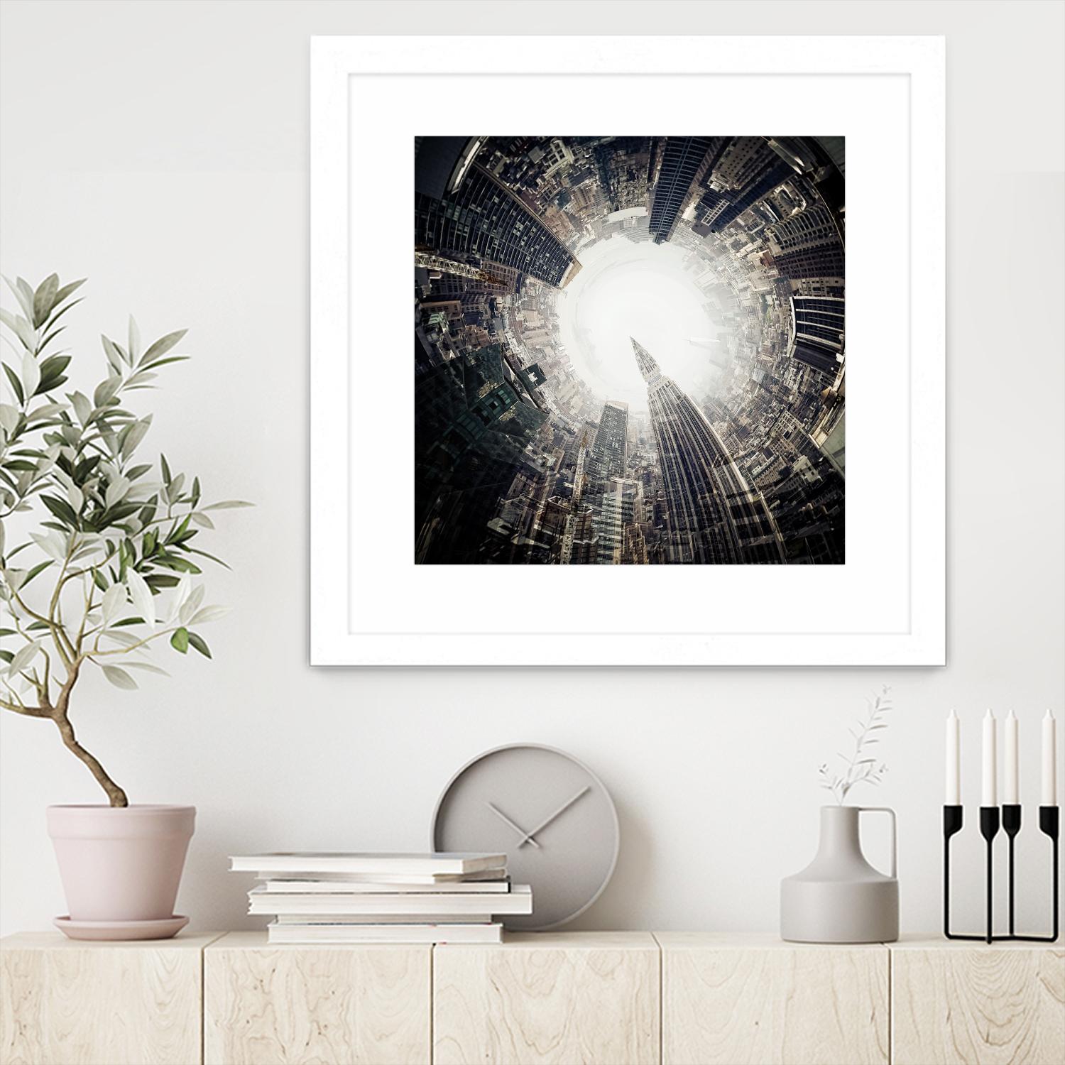 City Center II by Jean-François Dupuis on GIANT ART - white city scene ville