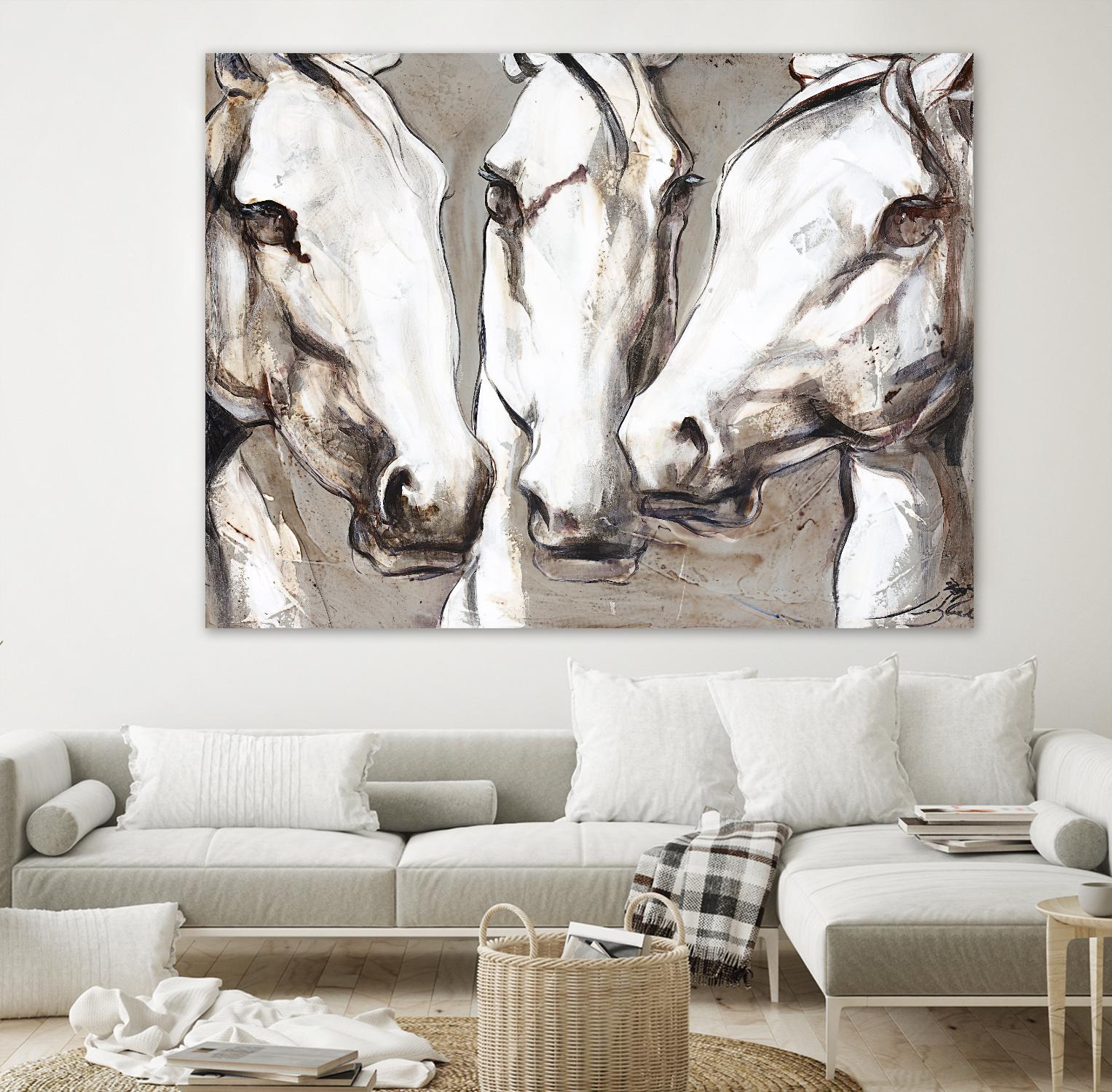 Ghosts of the past by Marie Andrée Leblond on GIANT ART - grey animals