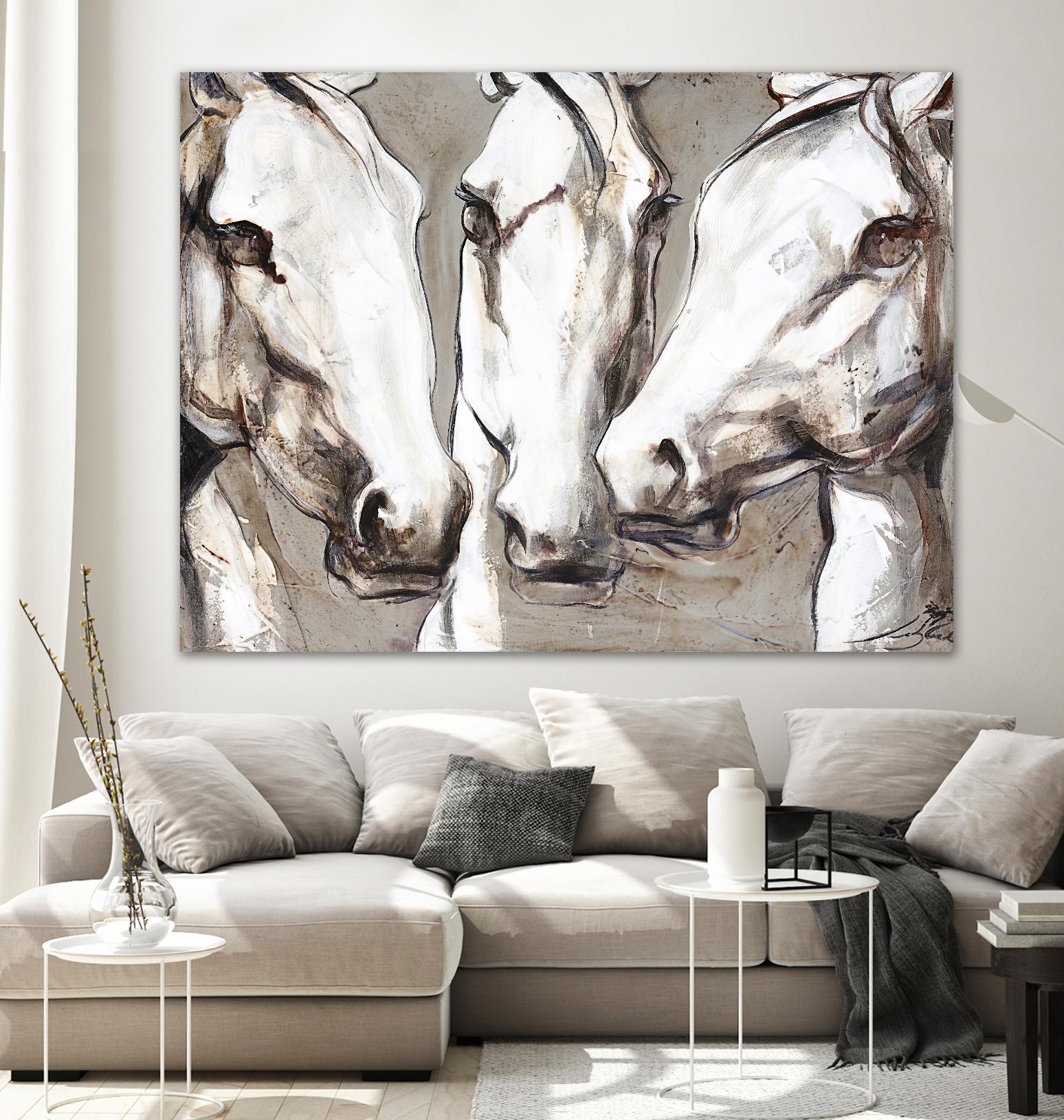 Ghosts of the past by Marie Andrée Leblond on GIANT ART - grey animals