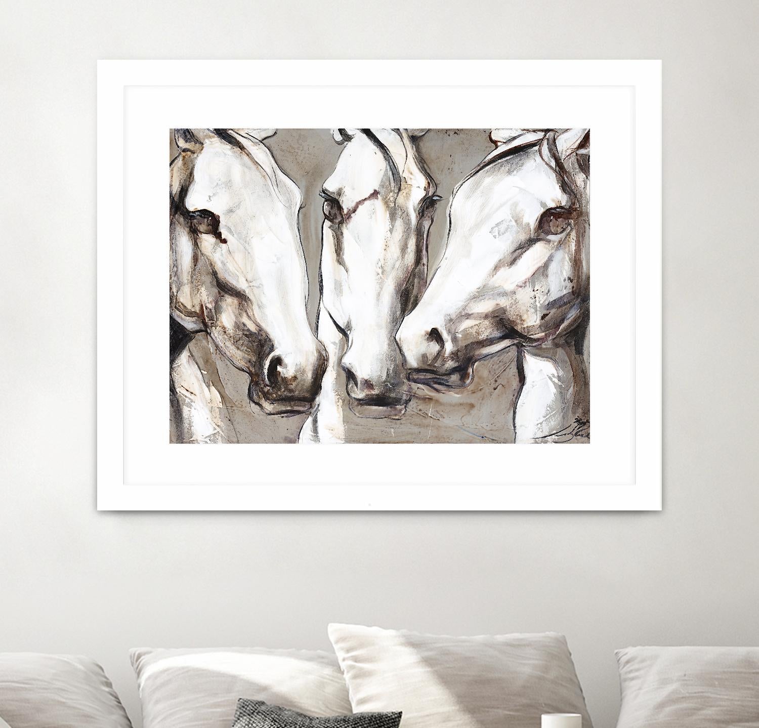 Ghosts of the past by Marie Andrée Leblond on GIANT ART - white animals artistes du québec