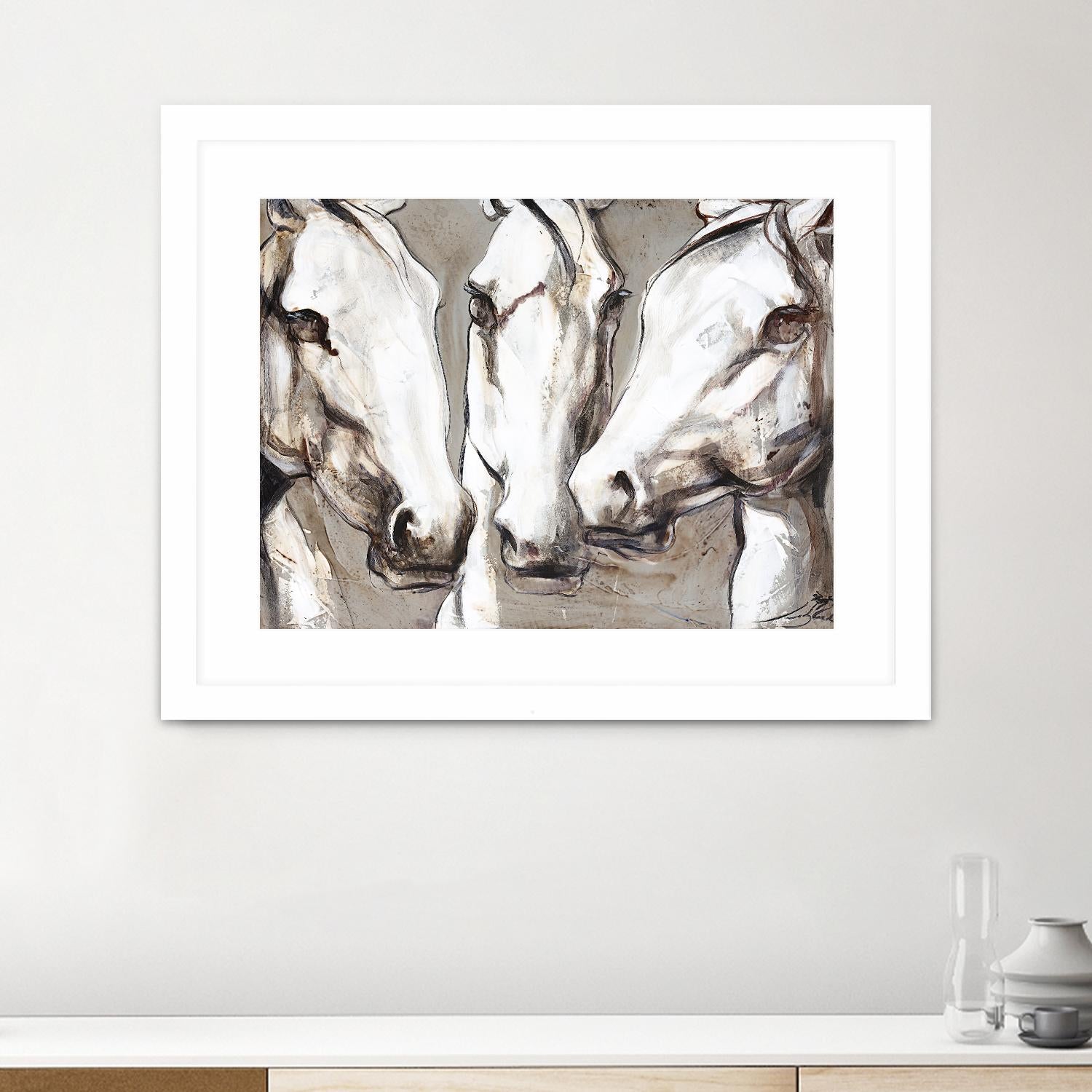 Ghosts of the past by Marie Andrée Leblond on GIANT ART - white animals artistes du québec