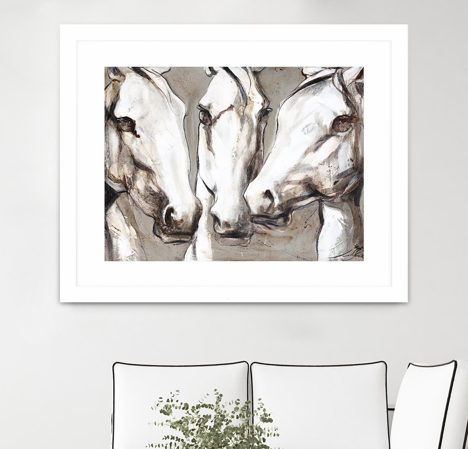 Ghosts of the past by Marie Andrée Leblond on GIANT ART - white animals artistes du québec