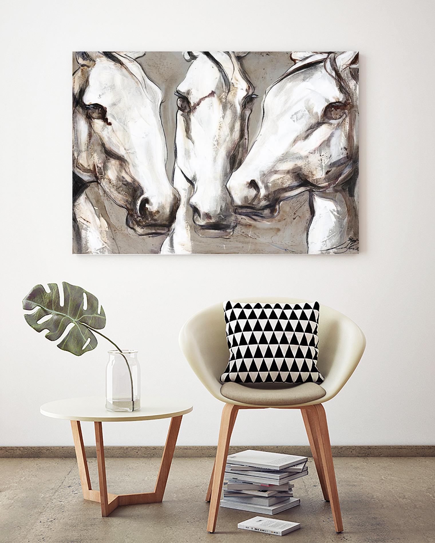 Ghosts of the past by Marie Andrée Leblond on GIANT ART - white animals artistes du québec