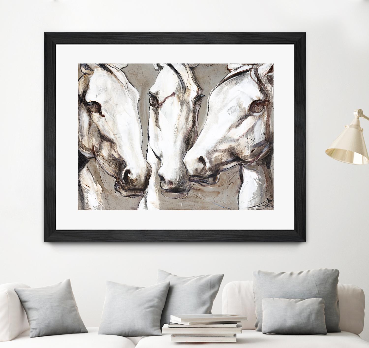 Ghosts of the past by Marie Andrée Leblond on GIANT ART - white animals artistes du québec