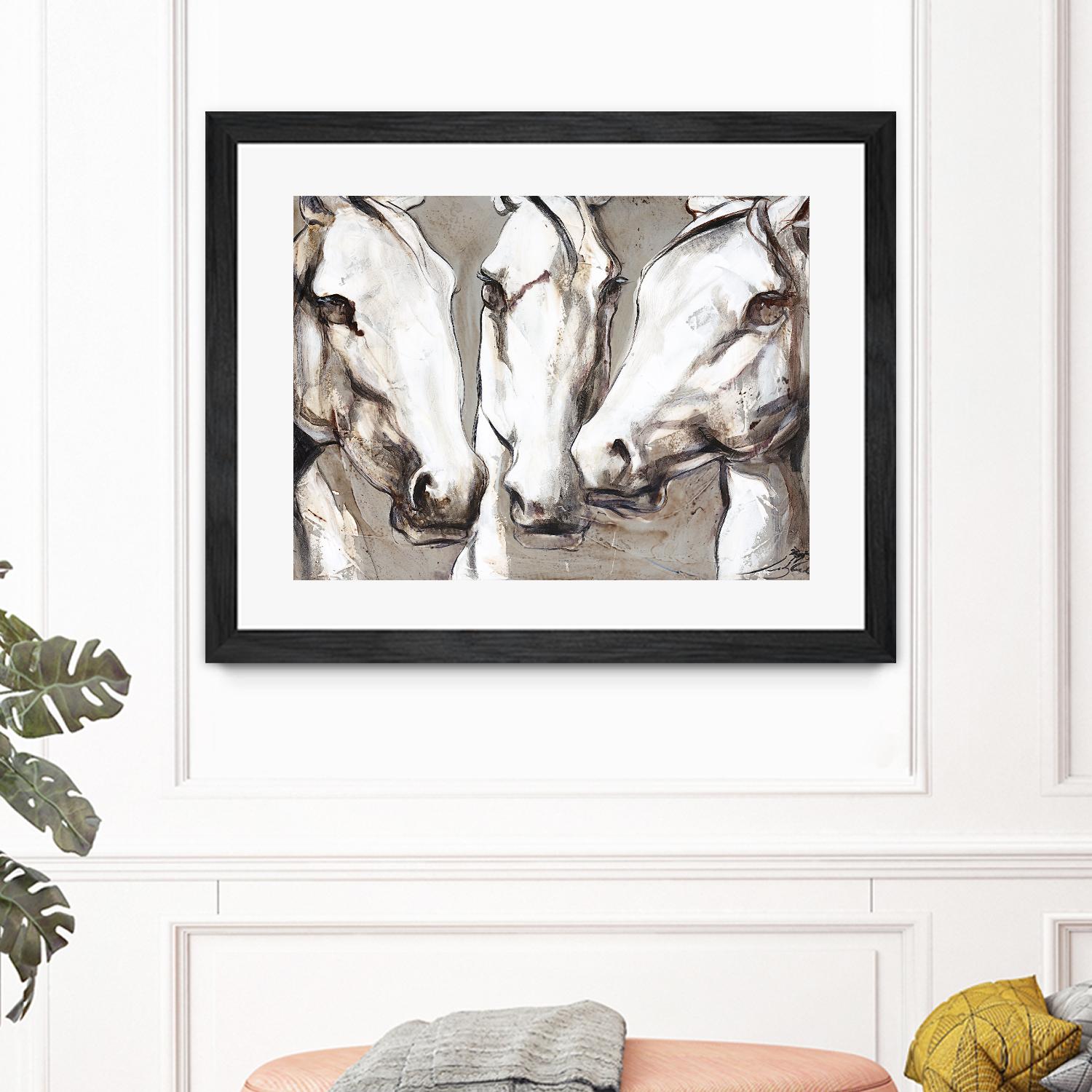 Ghosts of the past by Marie Andrée Leblond on GIANT ART - white animals artistes du québec