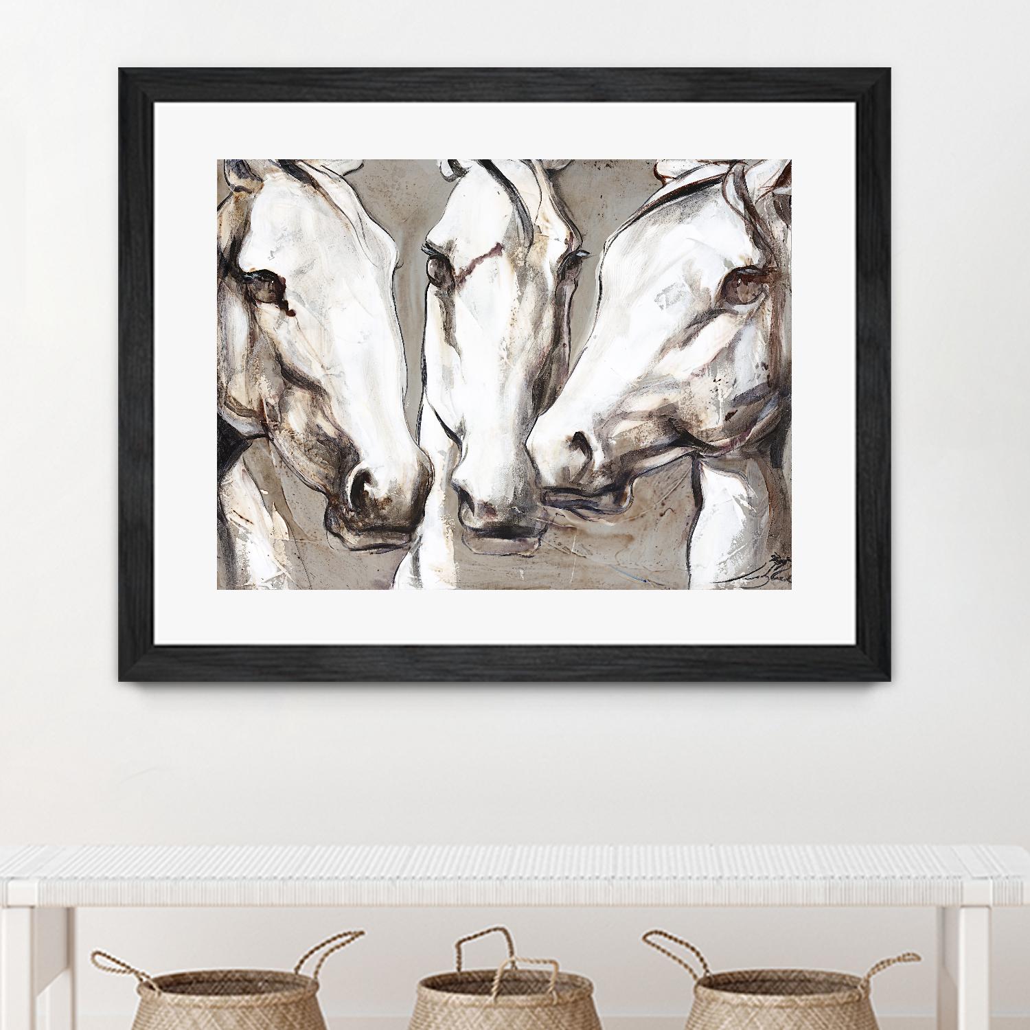 Ghosts of the past by Marie Andrée Leblond on GIANT ART - white animals artistes du québec