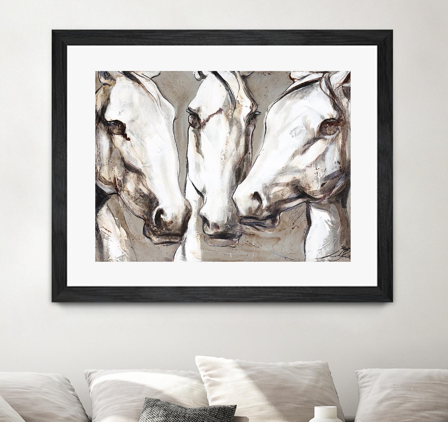 Ghosts of the past by Marie Andrée Leblond on GIANT ART - white animals artistes du québec