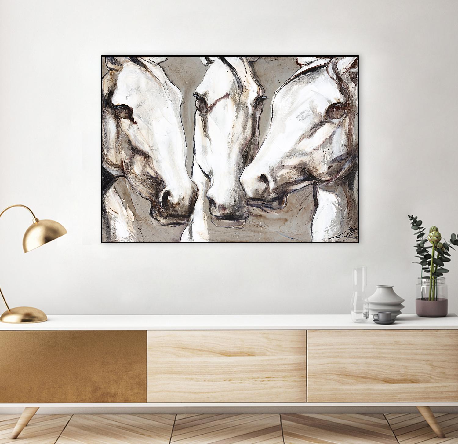 Ghosts of the past by Marie Andrée Leblond on GIANT ART - grey animals