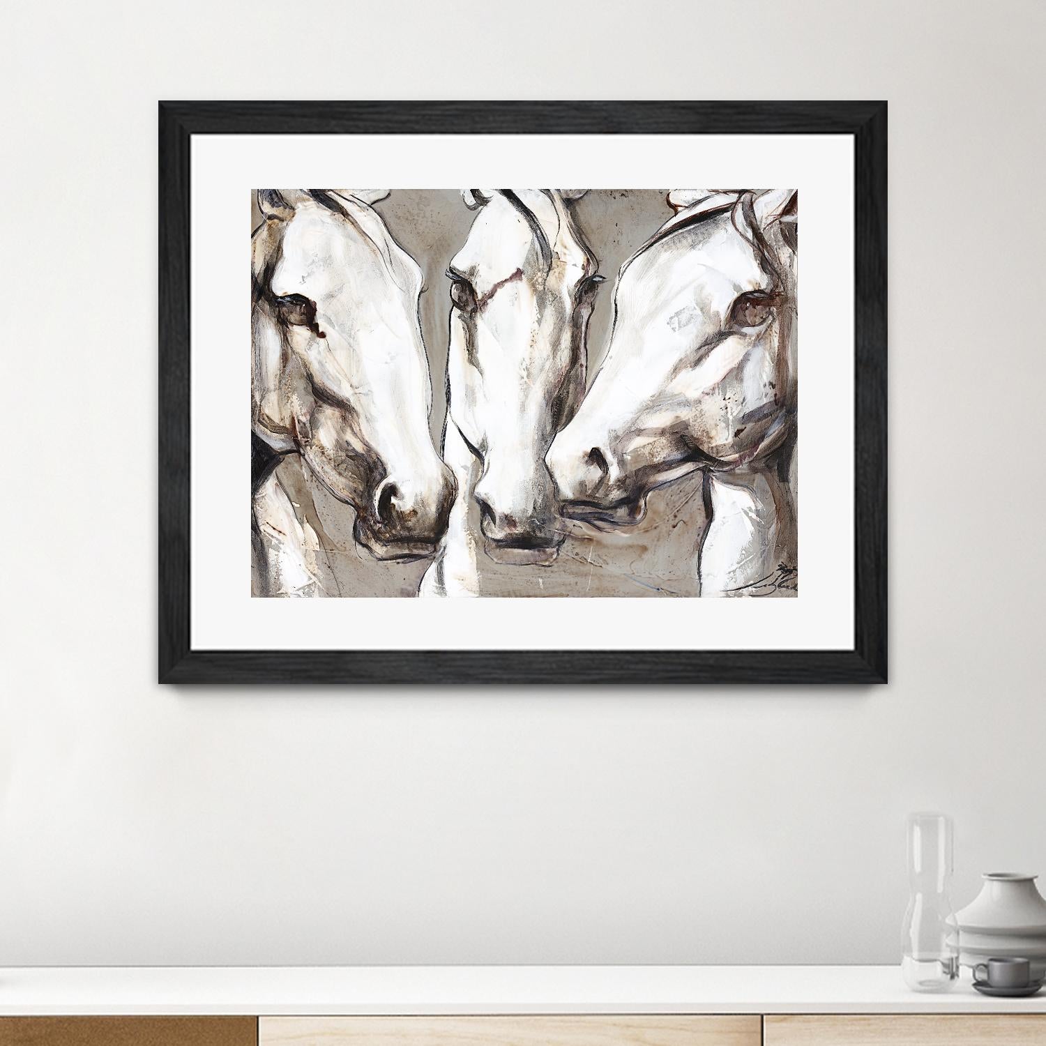 Ghosts of the past by Marie Andrée Leblond on GIANT ART - white animals artistes du québec