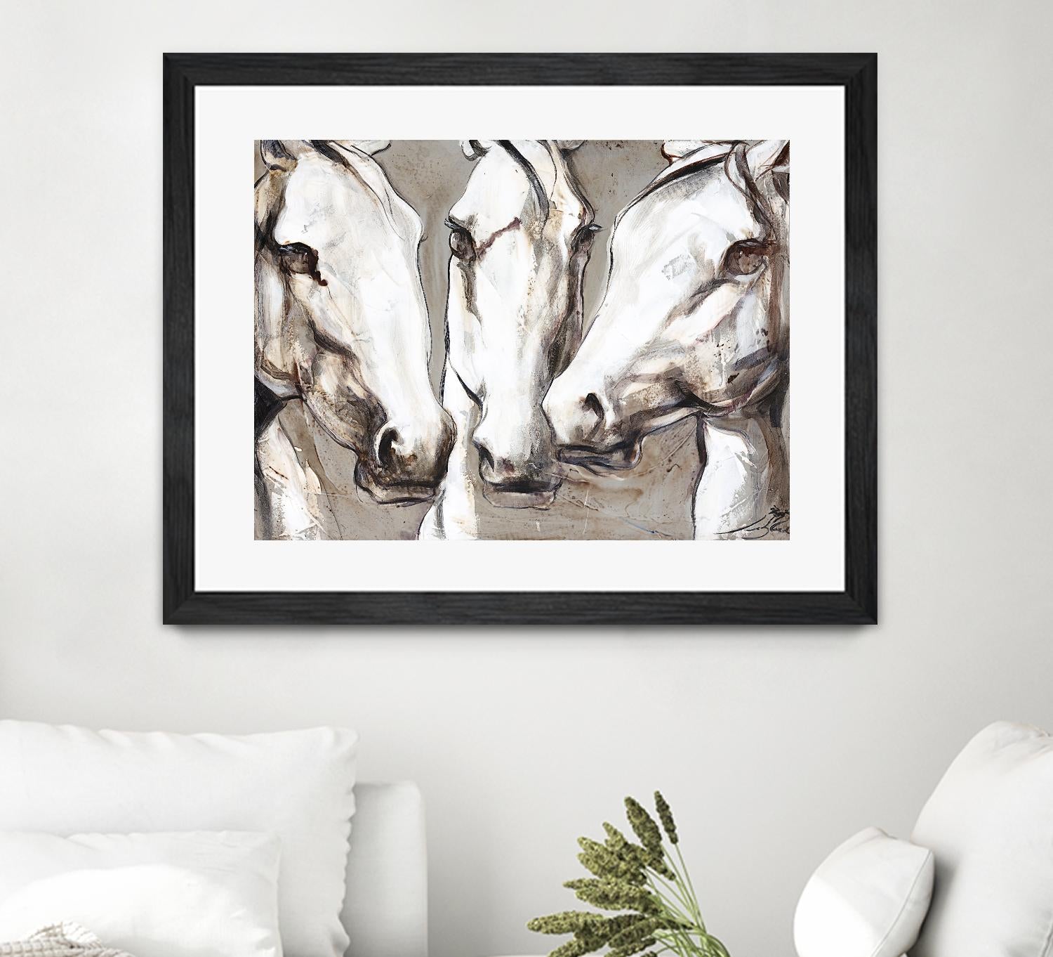 Ghosts of the past by Marie Andrée Leblond on GIANT ART - white animals artistes du québec
