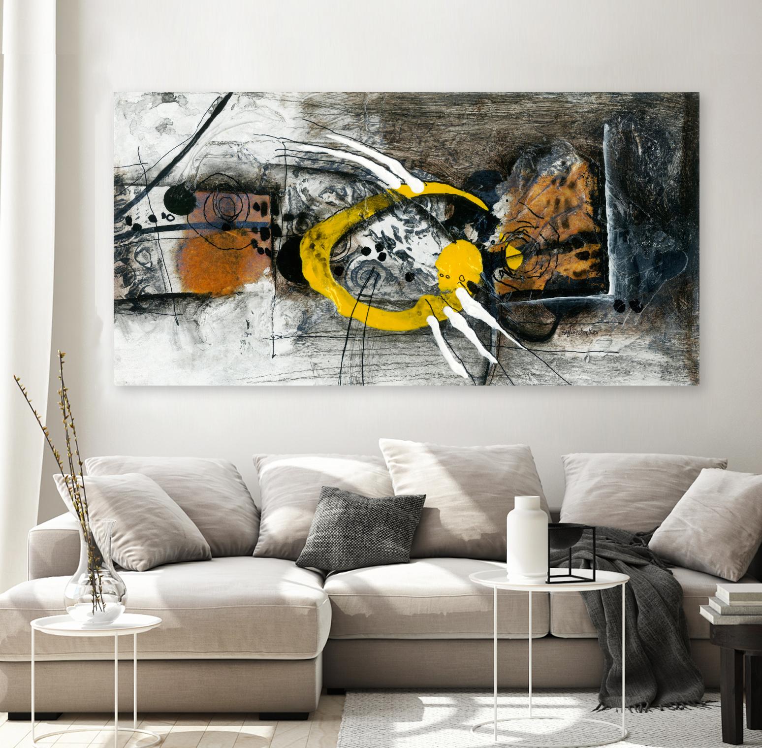 Griffé by Sylvie Cloutier on GIANT ART - grey abstract