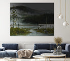 Le lac vaseau by Yvon Lemieux on GIANT ART - green landscape