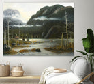Départ pour la chasse by Yvon Lemieux on GIANT ART - green landscape