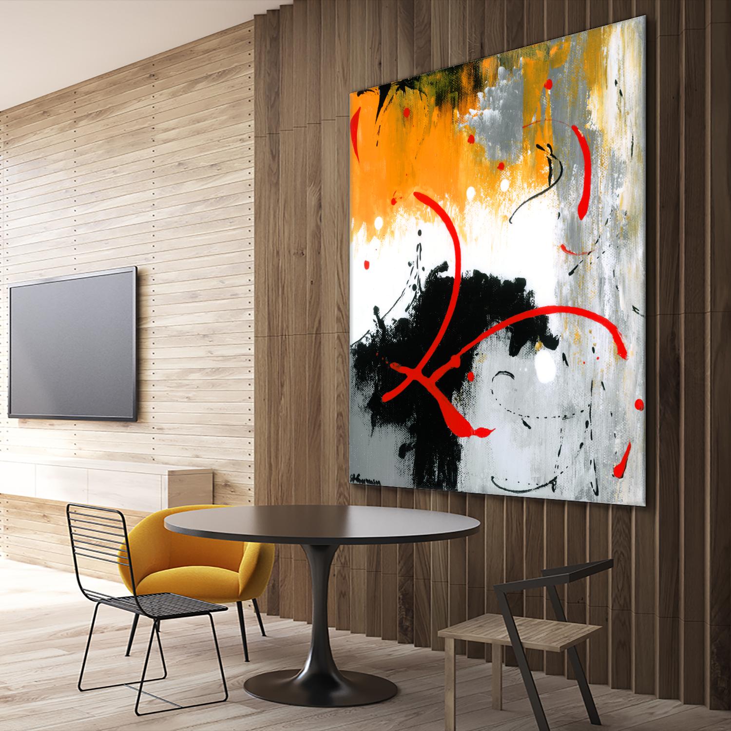 Les liens by Carole St-Germain on GIANT ART - black abstract