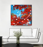 Mon automne by Carole St-Germain on GIANT ART - red abstract