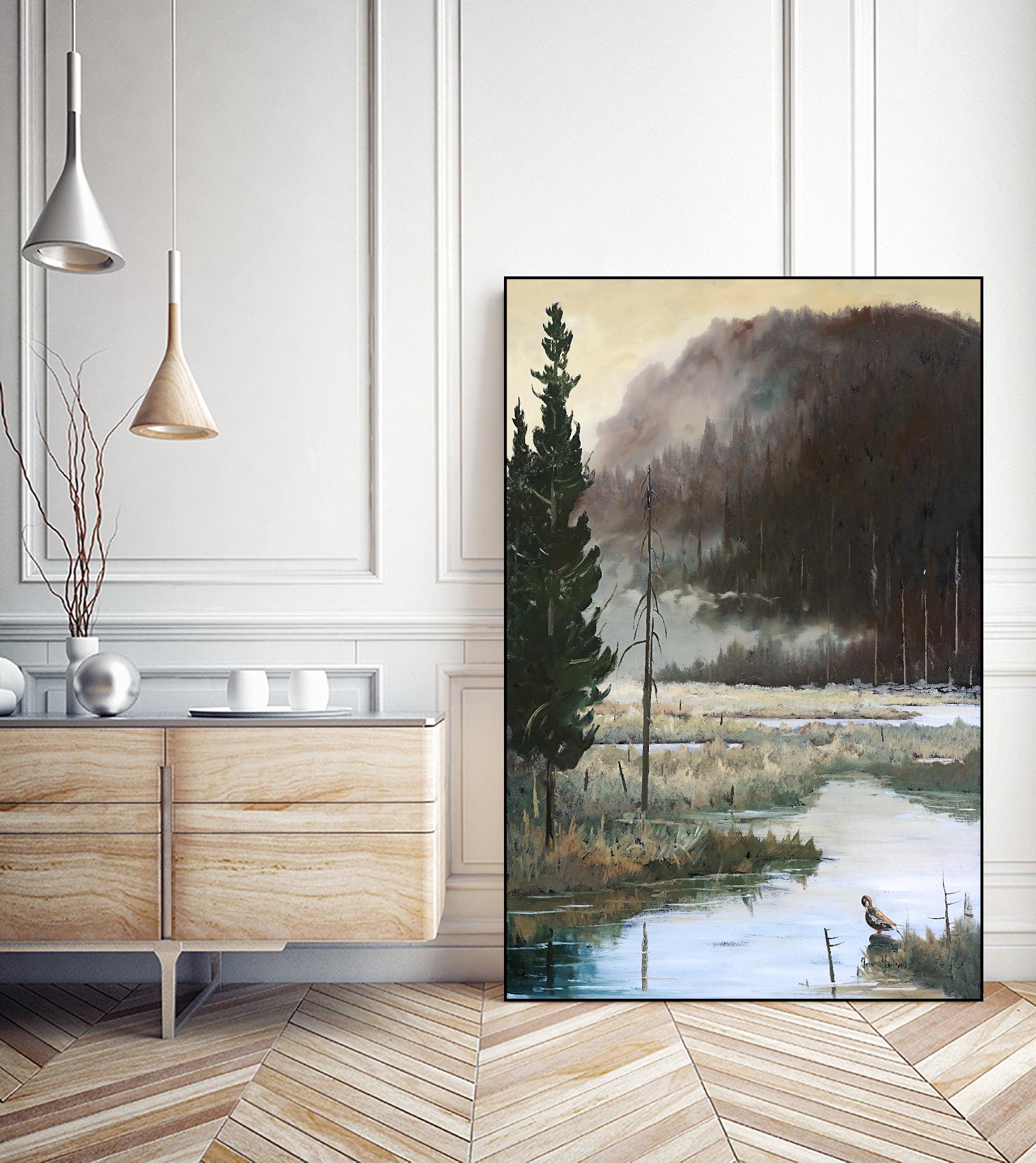 Marais du Nord by Yvon Lemieux on GIANT ART - brown landscape