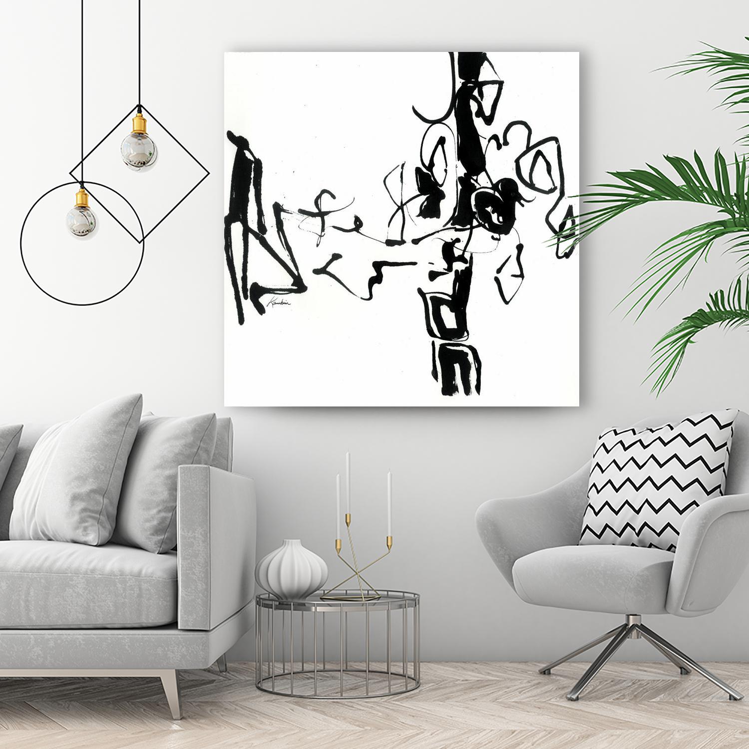 Black 5 by Diane Lambin on GIANT ART - white abstract artiste québécois